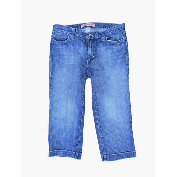 Y2K GAP Jeans Capri Cropped Denim Pants Women’s Size 8 Mid Ris - Picture 1 of 7